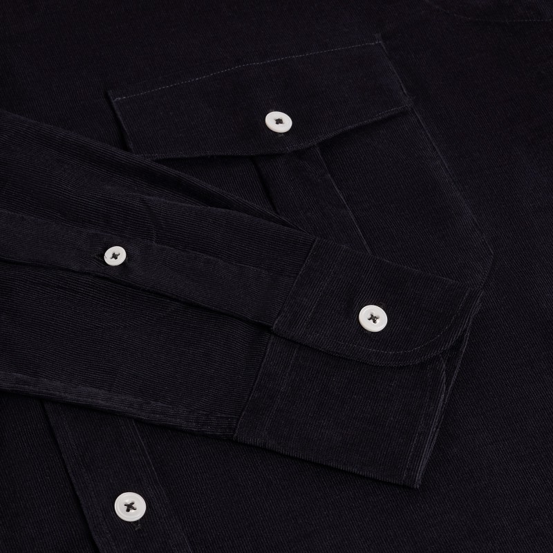 Chemise homme Adventure Velours Uni Bleu marine