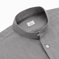 Chemise homme Flanelle Uni Gris clair