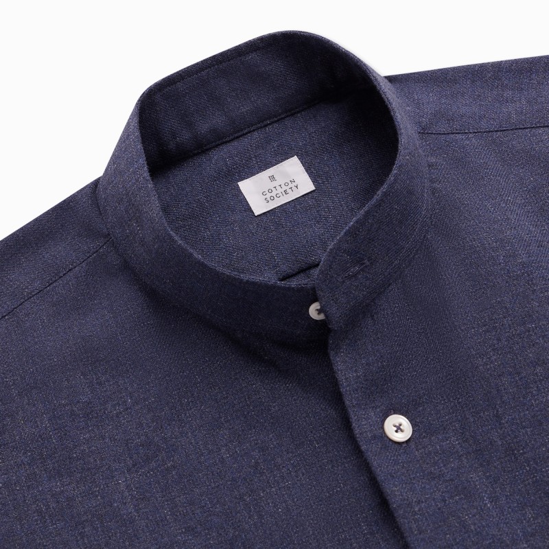 Chemise homme Arty Flanelle Uni Bleu marine