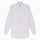 Chemise homme Oxford Rayé Gris et Blanc