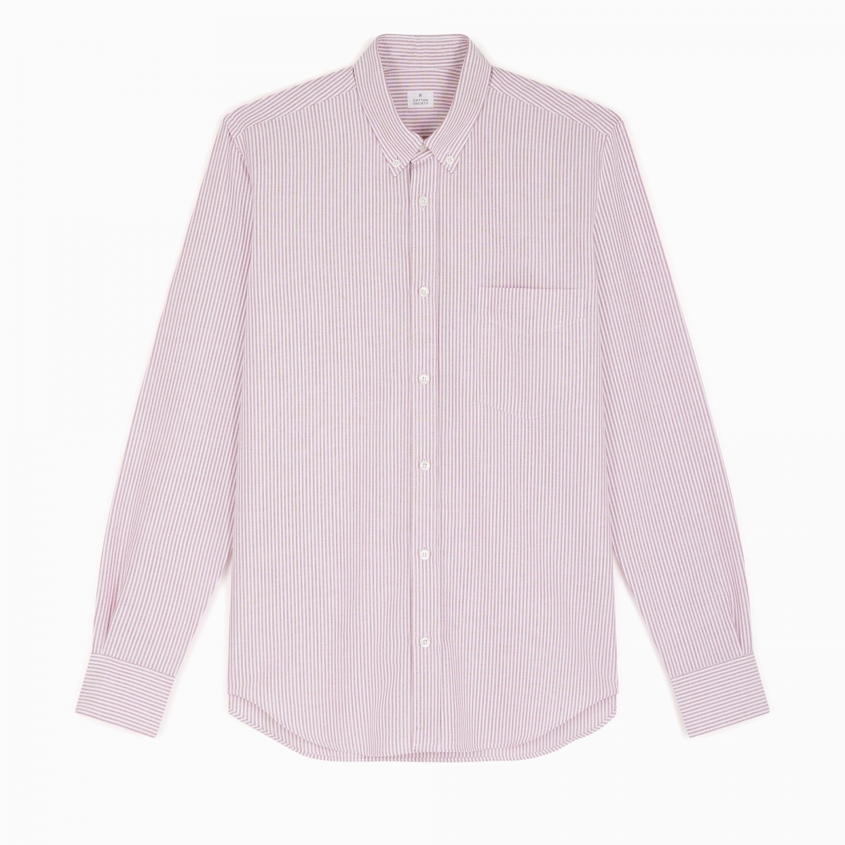 Chemise homme Oxford Rayé Rouge et Blanc