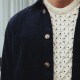 Veste de travail velours côtelé marine