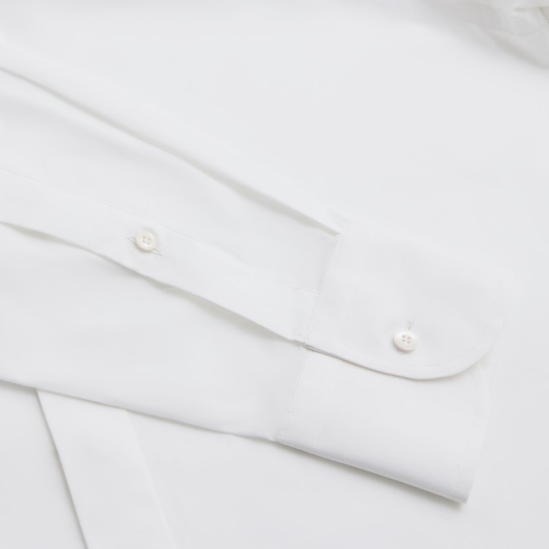Chemise homme Popeline Uni Blanc