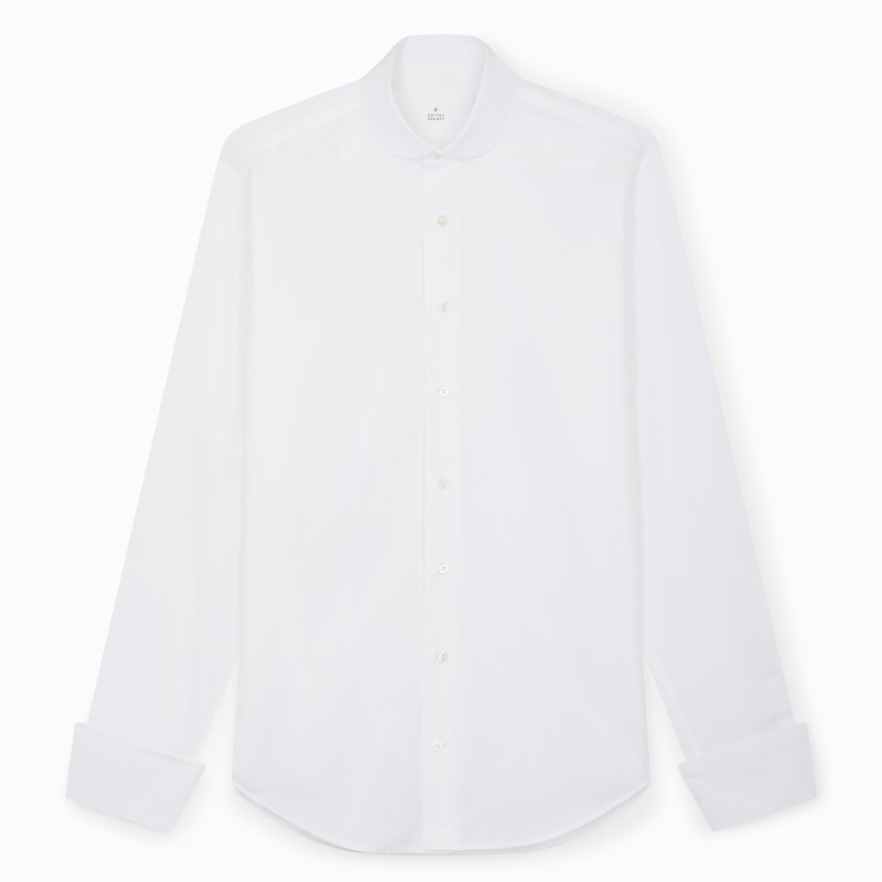Chemise homme Popeline Uni Blanc