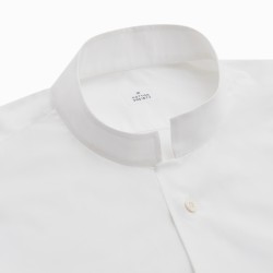 Chemise homme Popeline Uni Blanc