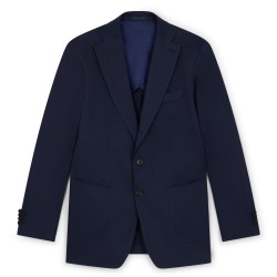 Veste Américaine en coton bleu marine