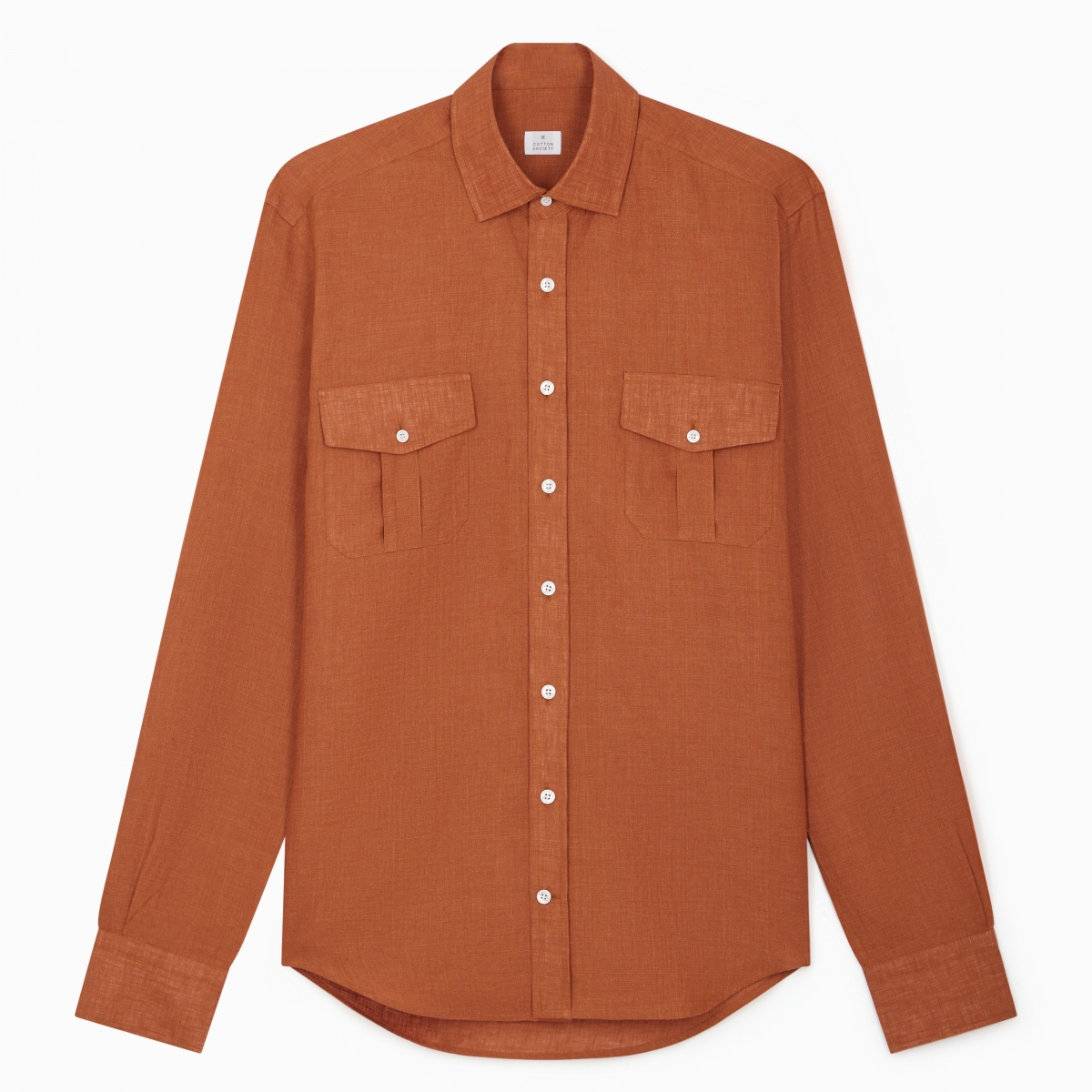 Chemise homme Chambray Uni Brique