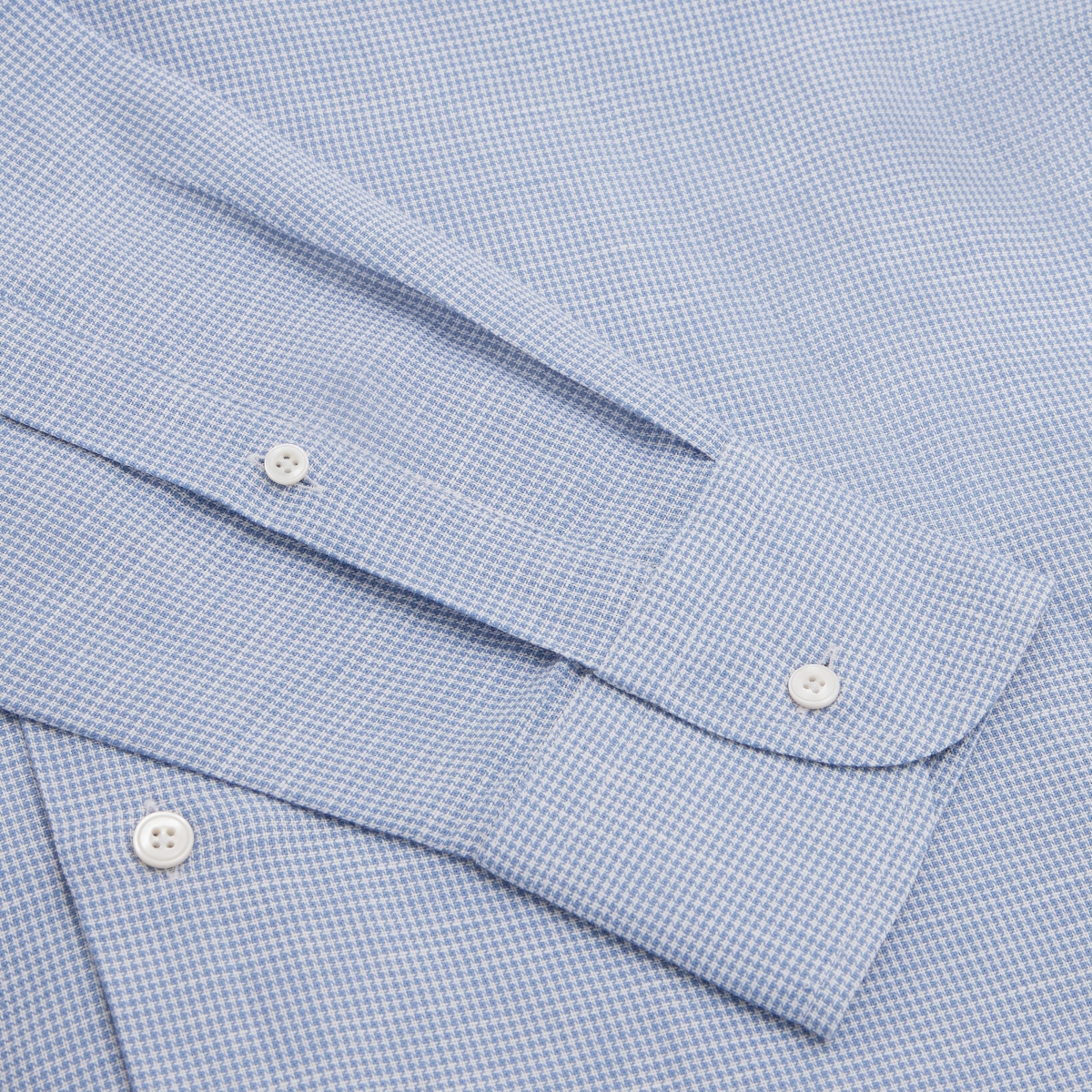 Chemise homme Coton Lin Carreaux Bleu Ciel
