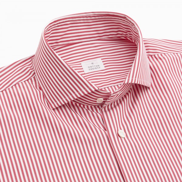 Chemise blanche rayée rouge homme deals