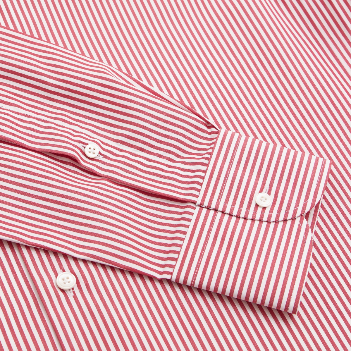 Chemise homme Popeline Rayé Rouge