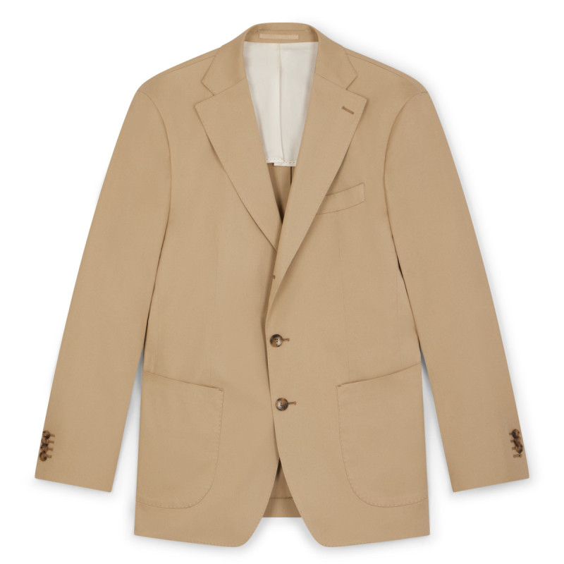 Veste Américaine en coton beige