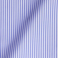 Popeline Rayé Bleu Blanc