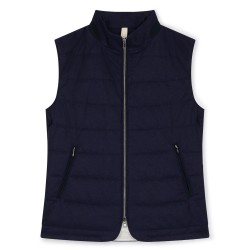 Body warmer flanelle marine