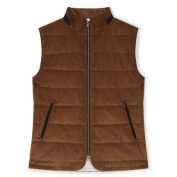 Body warmer velours marron