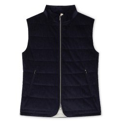 Body warmer velours marine