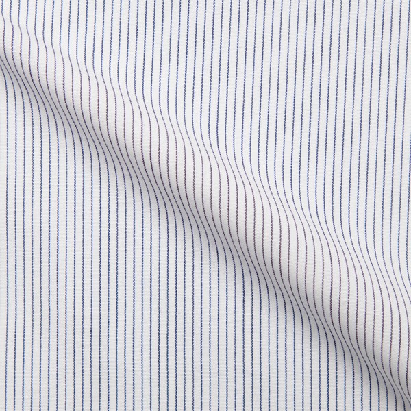 Popeline Rayée Bleu2