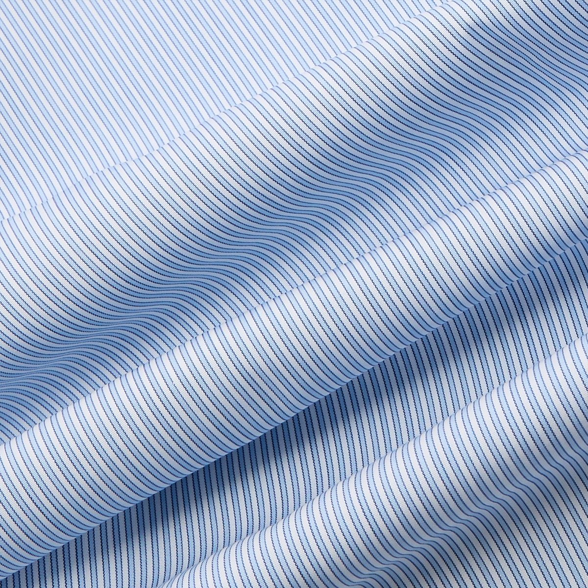 Popeline Rayé Bleu