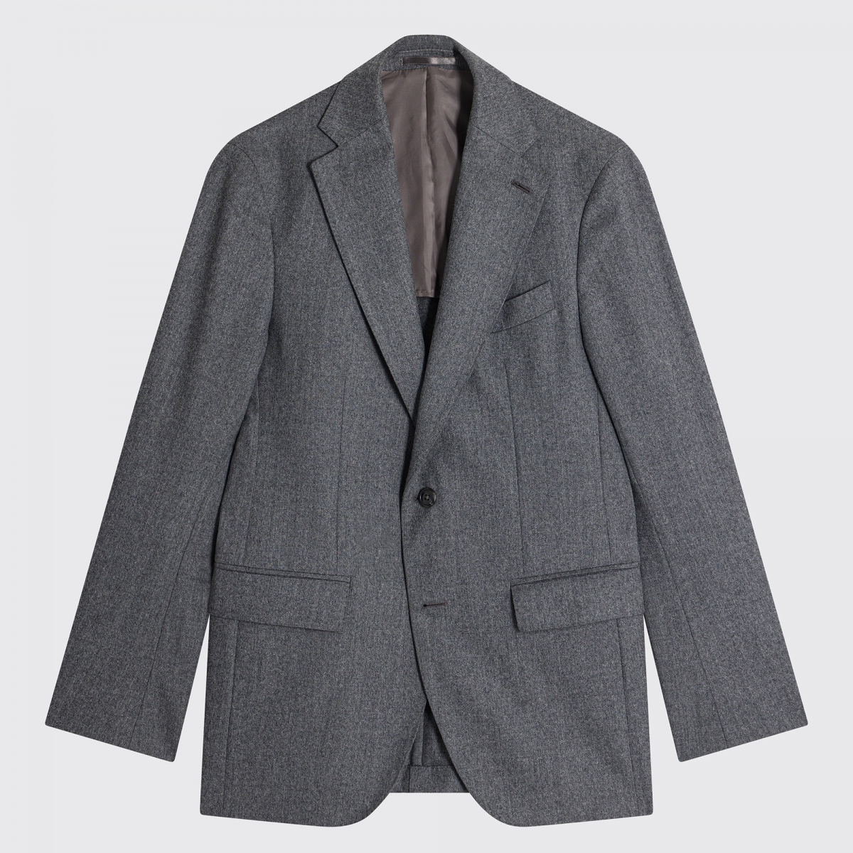 Costume Gris en Flanelle Souple