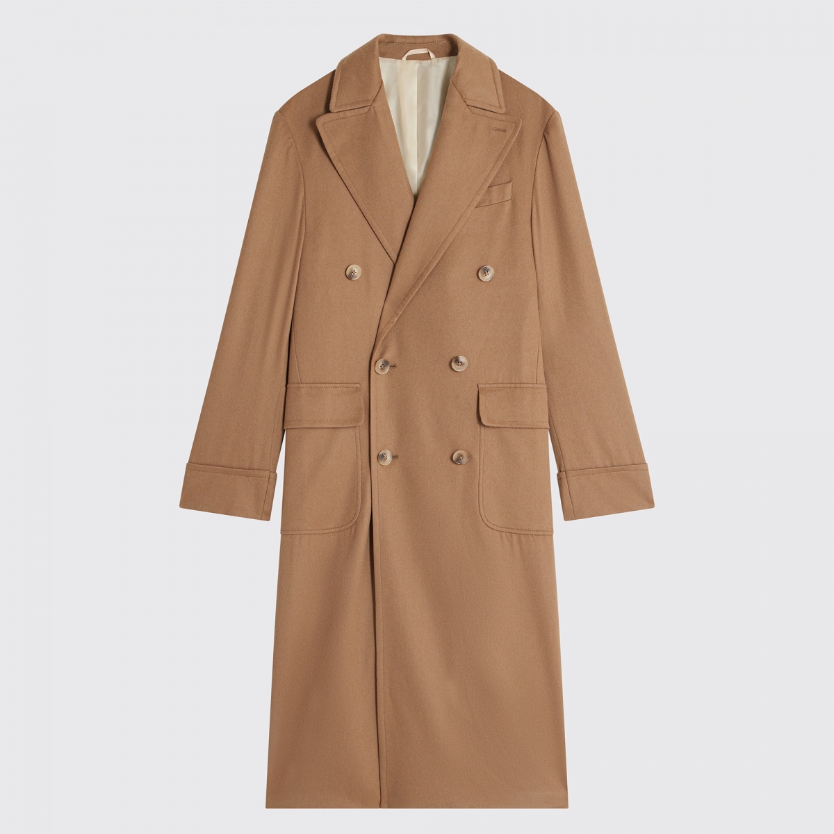 Polo Coat en Cachemire Camel