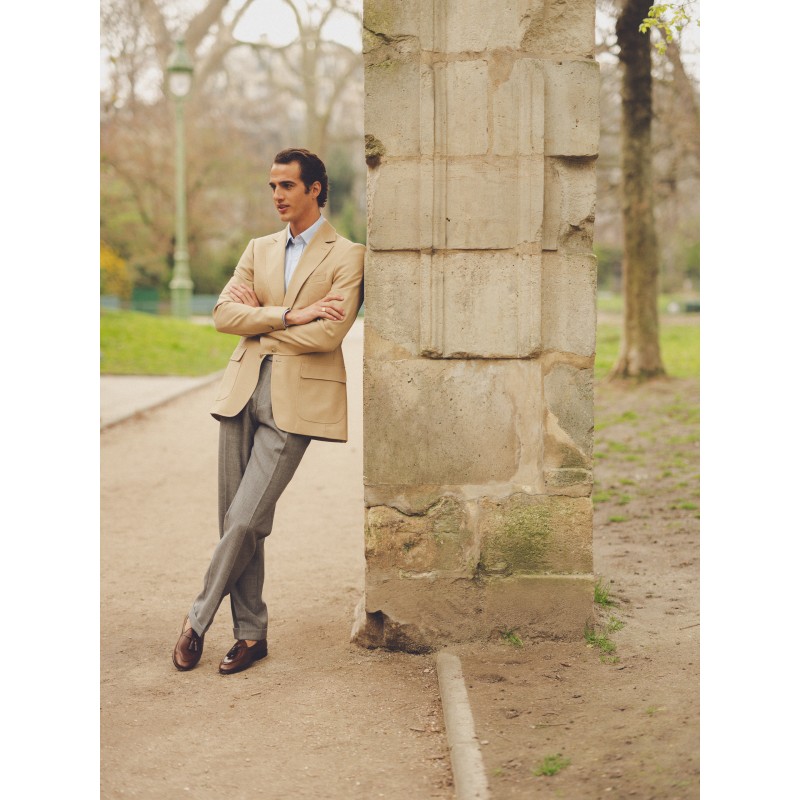 Blazer Mock Leno Beige 