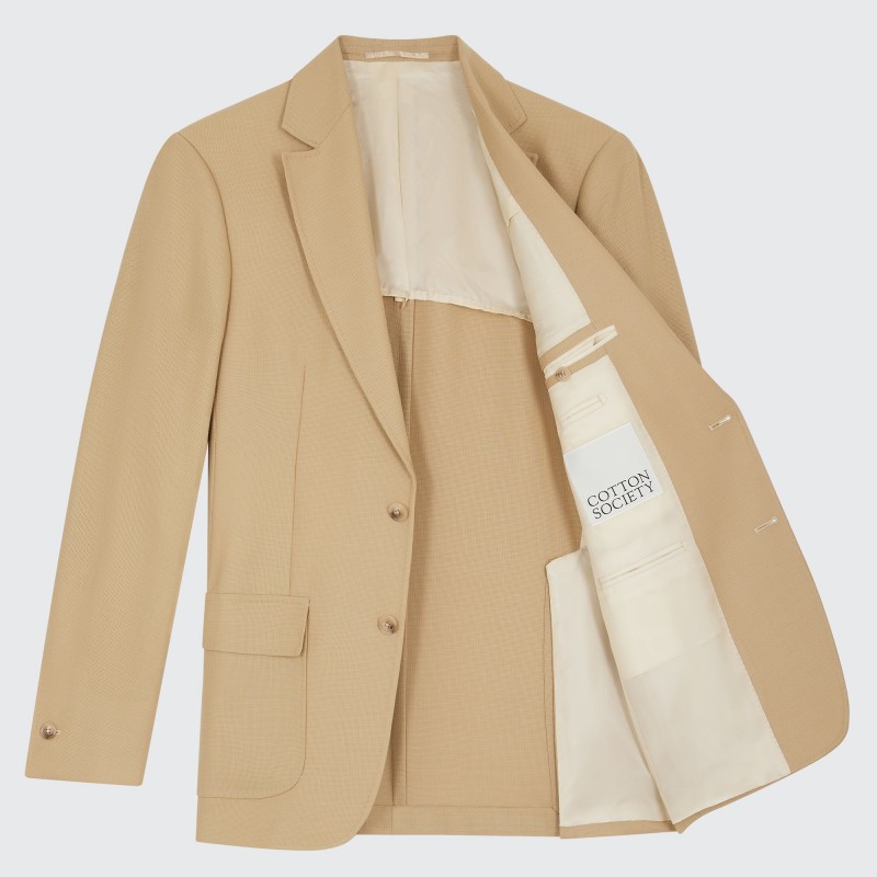 Blazer Mock Leno Beige 