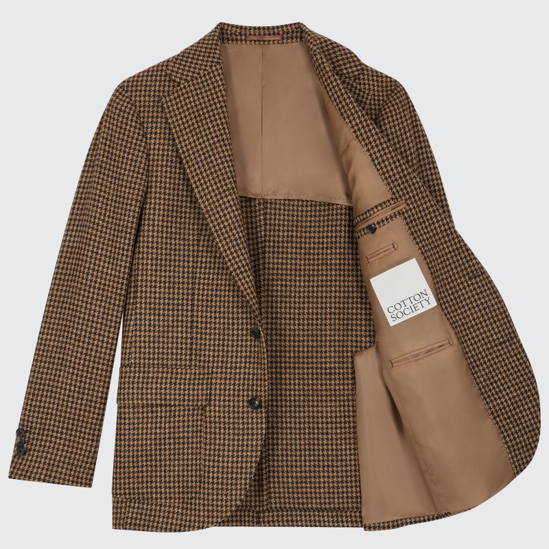 Blazer en Tweed McGee marron