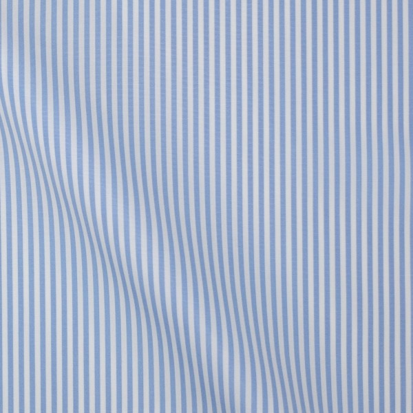 Popeline Rayé Bleu2