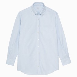 Chemise homme Oxford Rayé Bleu ciel et Blanc