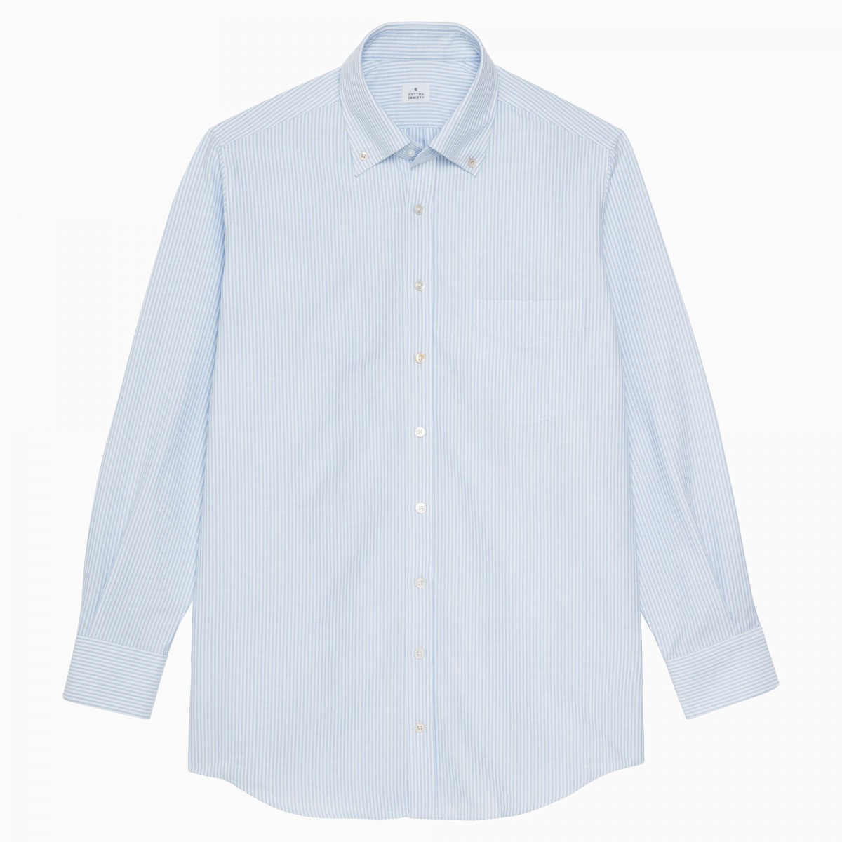 Chemise homme Oxford Rayé Bleu ciel et Blanc