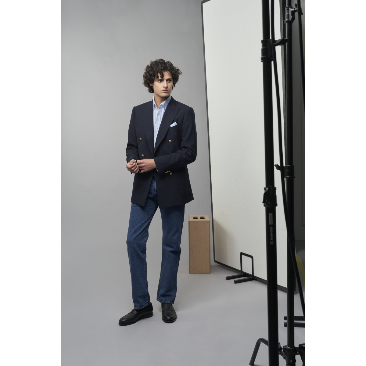 Chemise homme Oxford Rayé Bleu ciel et Blanc