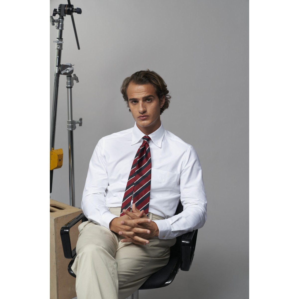 Chemise homme Oxford Uni Blanc