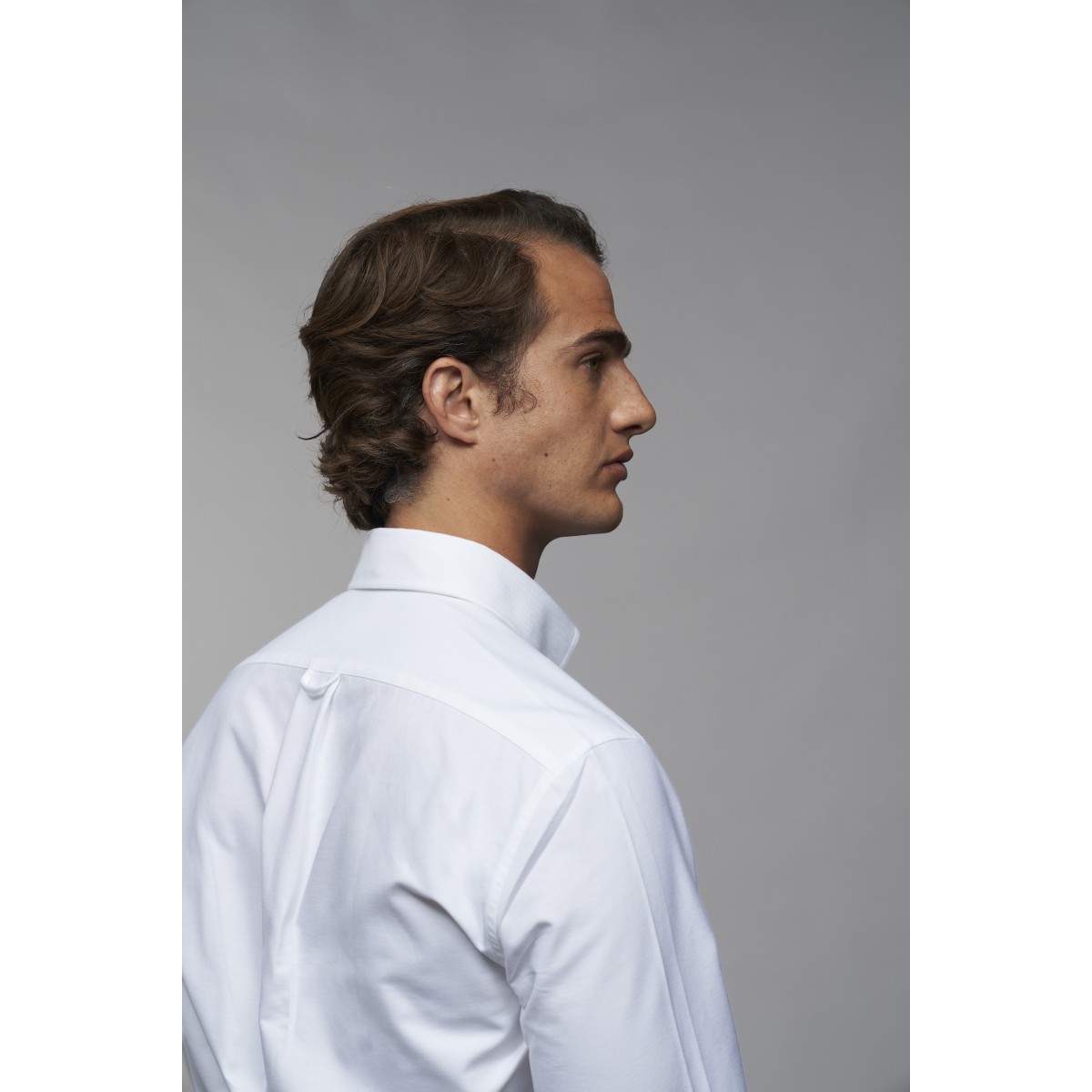 Chemise homme Oxford Uni Blanc