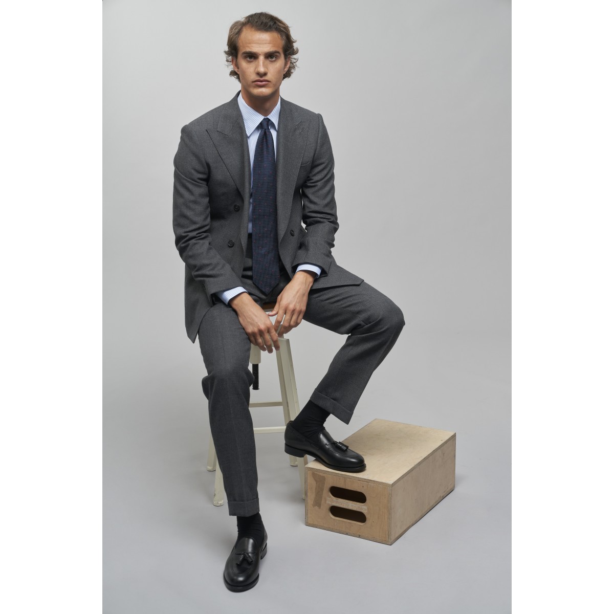 Chemise homme Popeline Rayé Bleu