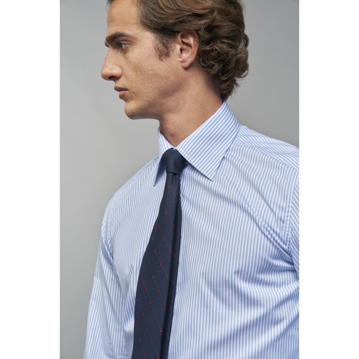 Chemise homme Popeline Rayé Bleu
