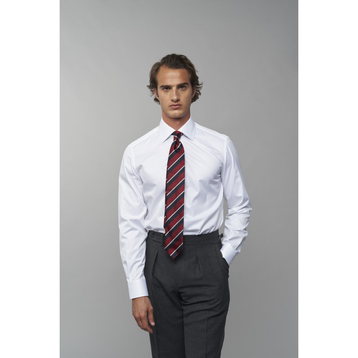 Chemise homme Twill Uni Blanc