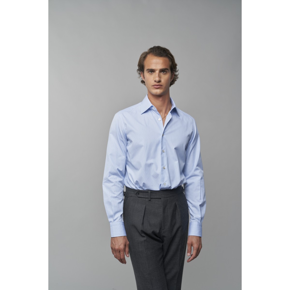 Chemise homme Popeline Rayé Bleu
