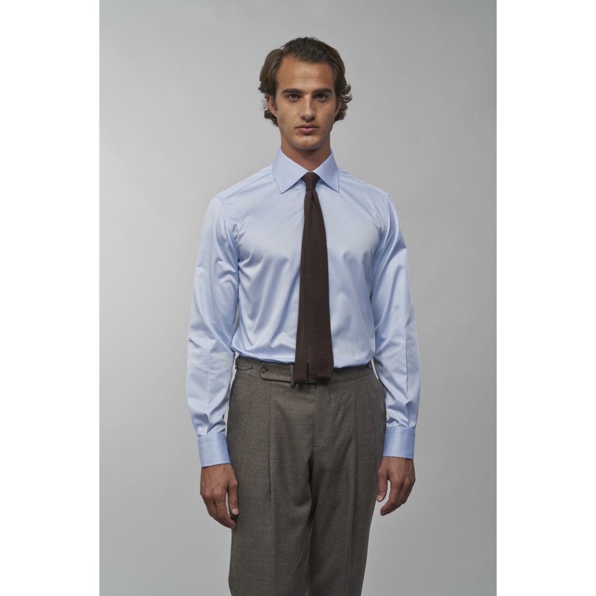 Chemise homme Twill Uni Bleu