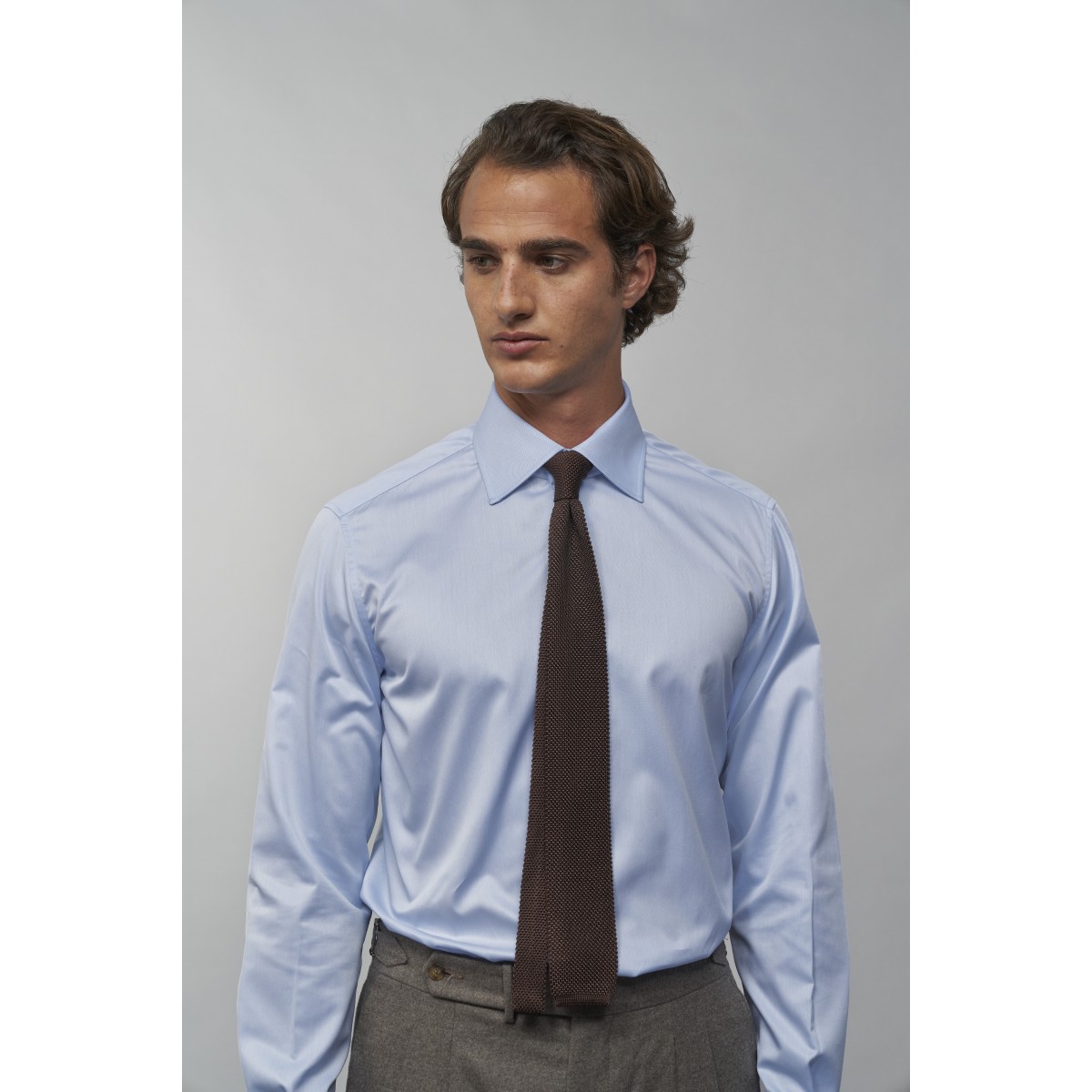 Chemise homme Twill Uni Bleu