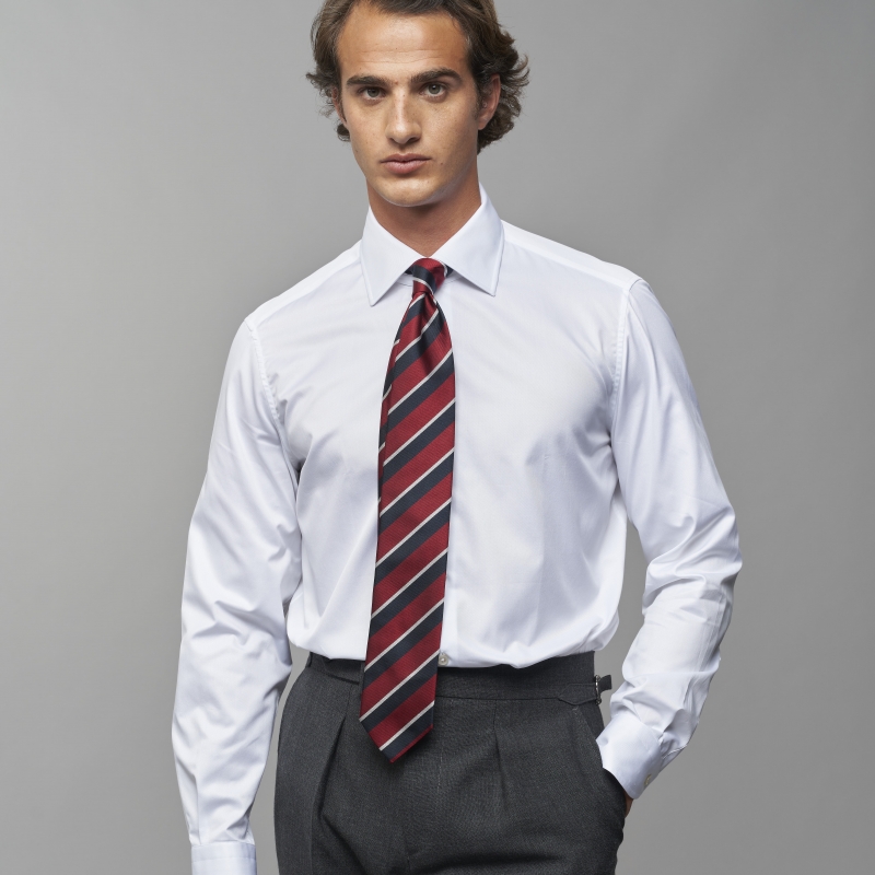 Chemise homme Twill Uni Blanc