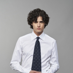 Chemise homme Popeline Uni Blanc