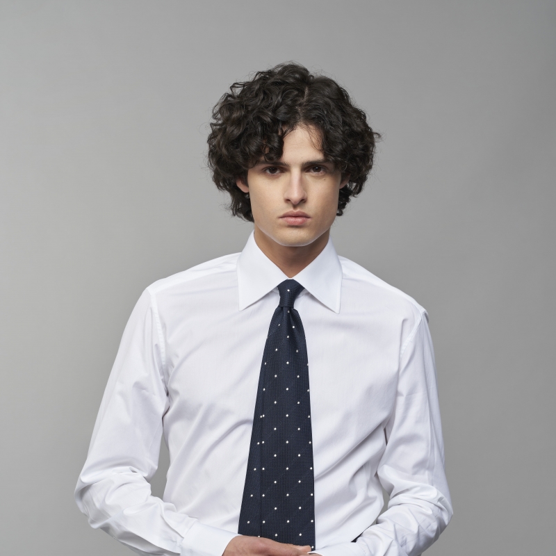 Chemise homme Popeline Uni Blanc