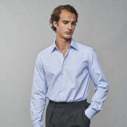 Chemise homme Popeline Rayé Bleu