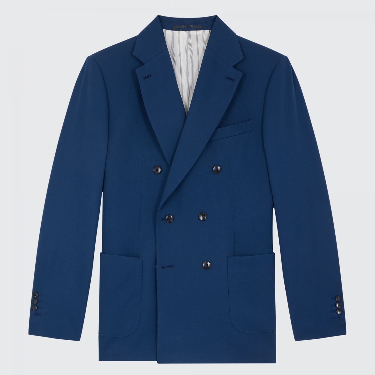 Costume croisé en SuperGabardine bleu 