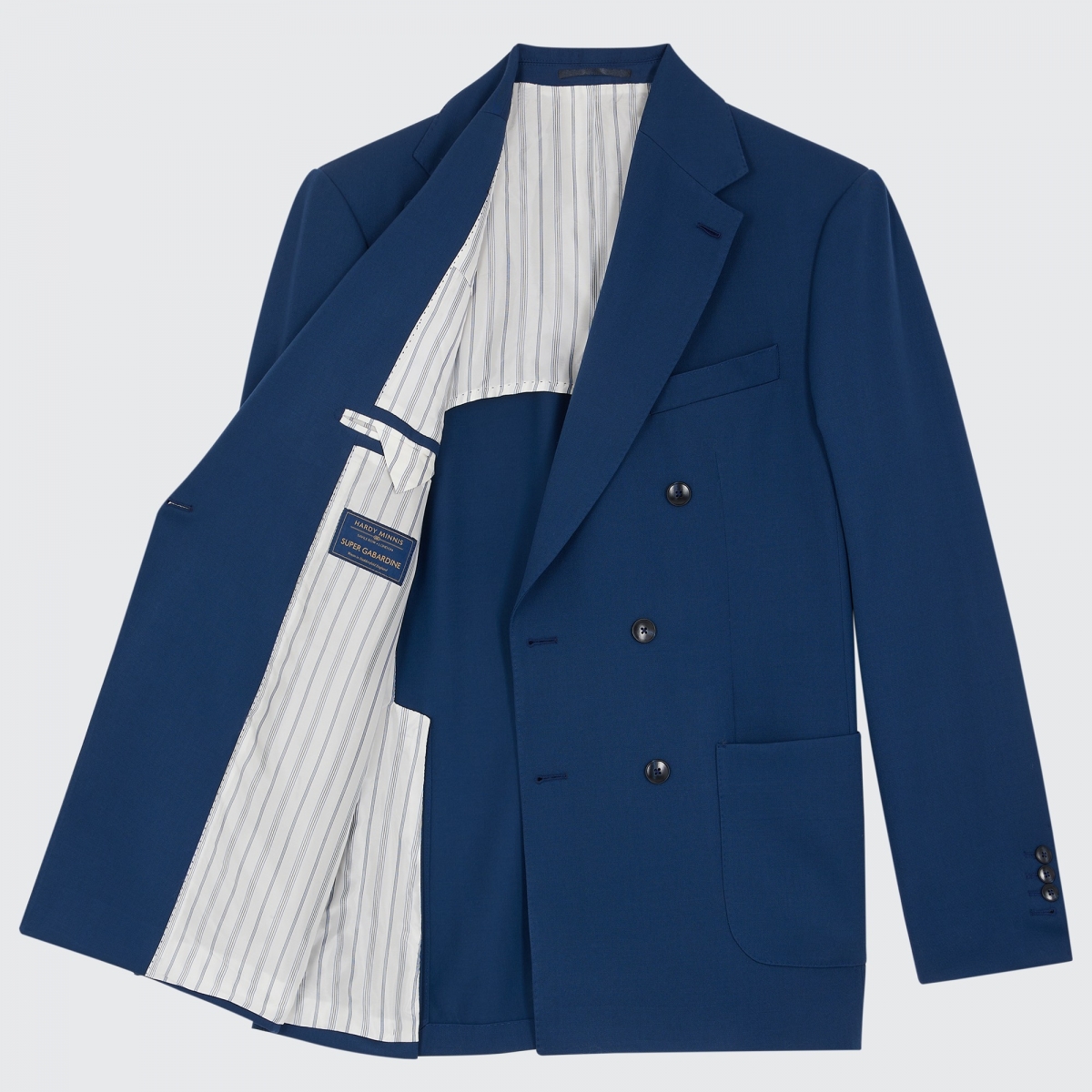 Costume croisé en SuperGabardine bleu 