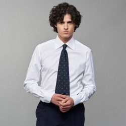 Chemise Popeline Unie Blanche