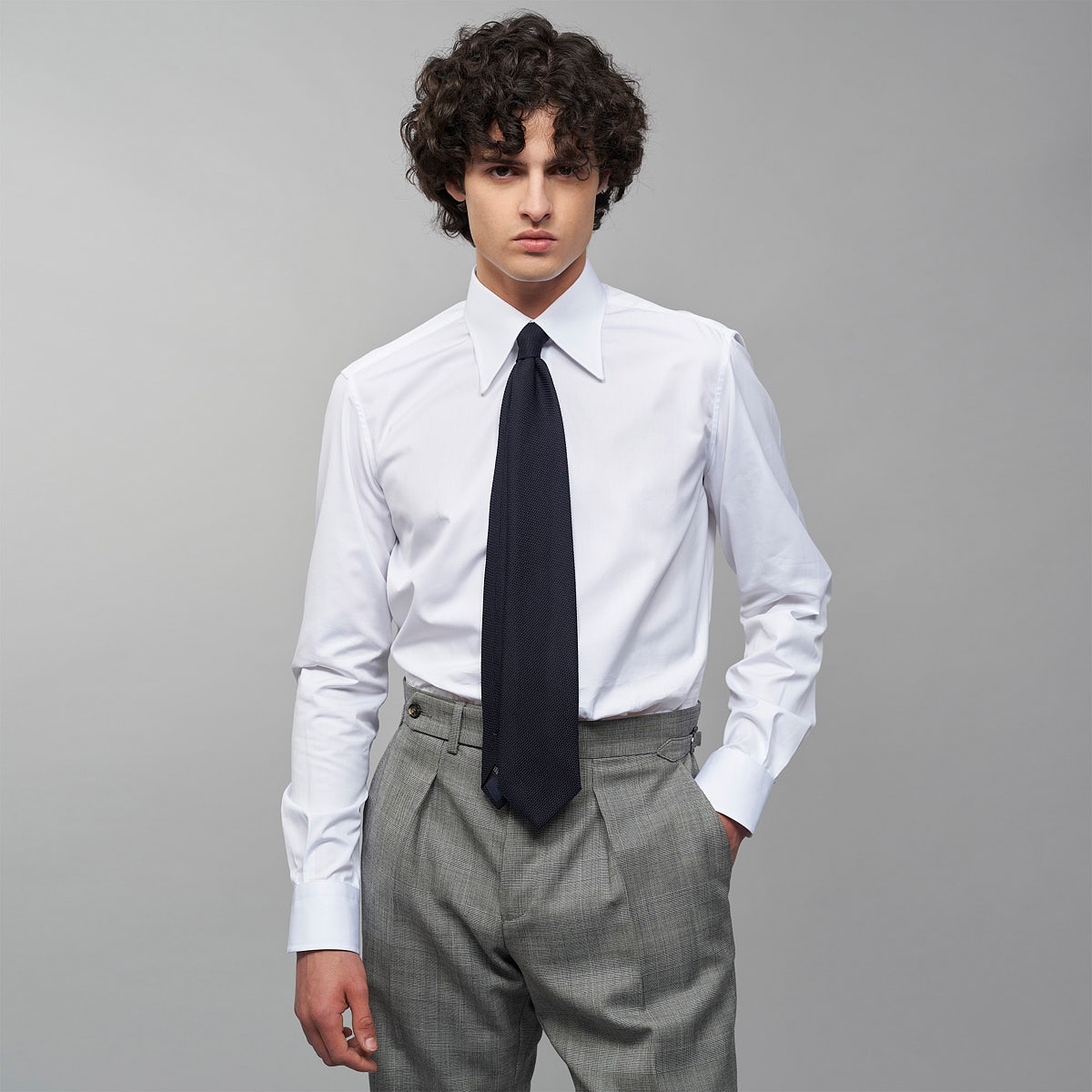 Chemise Popeline Uni Blanc