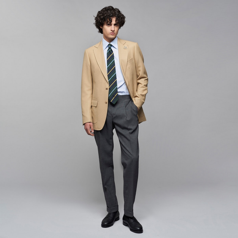 Blazer Mock Leno Beige 