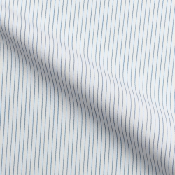 Popeline Rayée Bleu Ciel