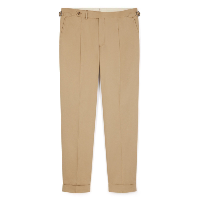 Veste Américaine en coton beige