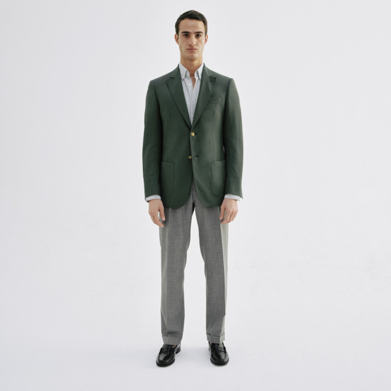 Blazer Vert empire à boutons dorés